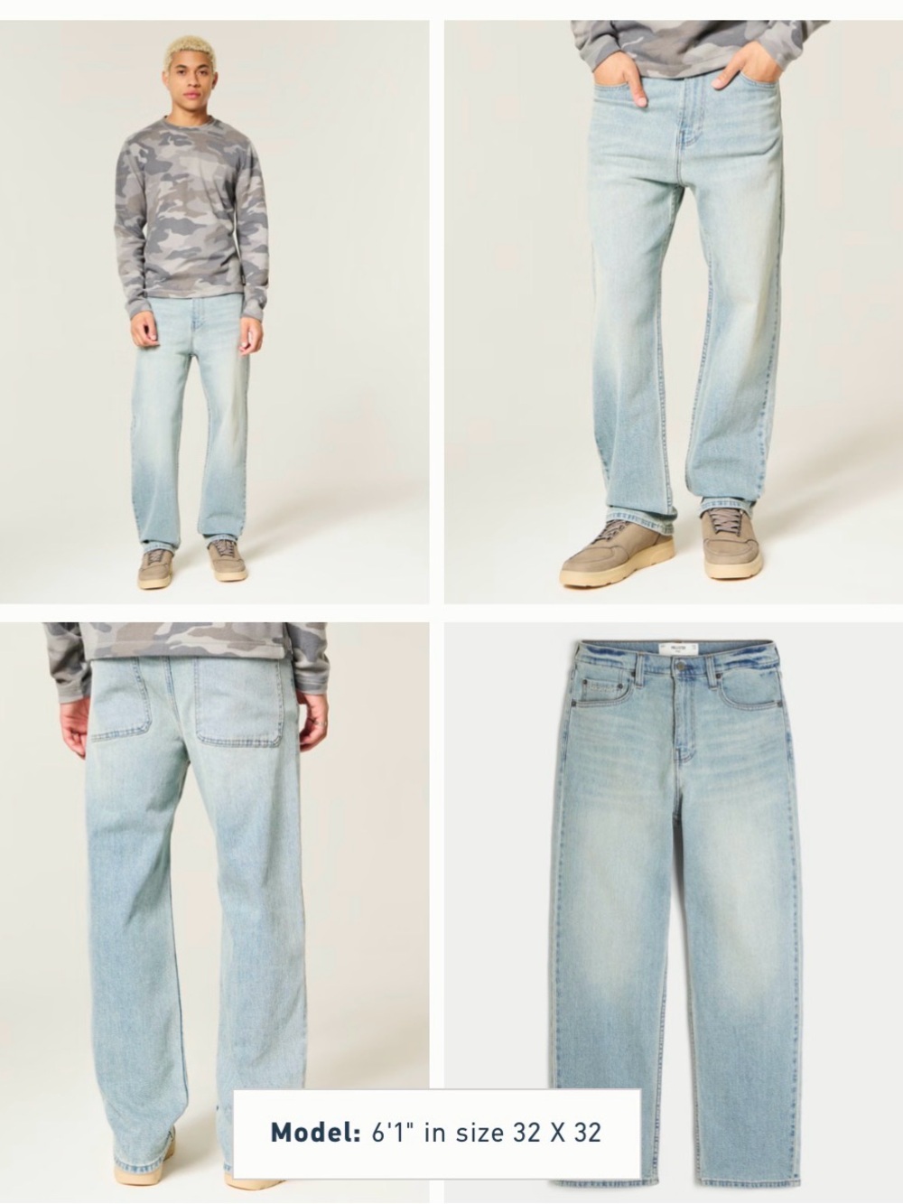 Hollister Men’s Baggy Jeans 30” Length